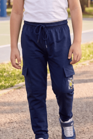 Navy Cargo Joggers