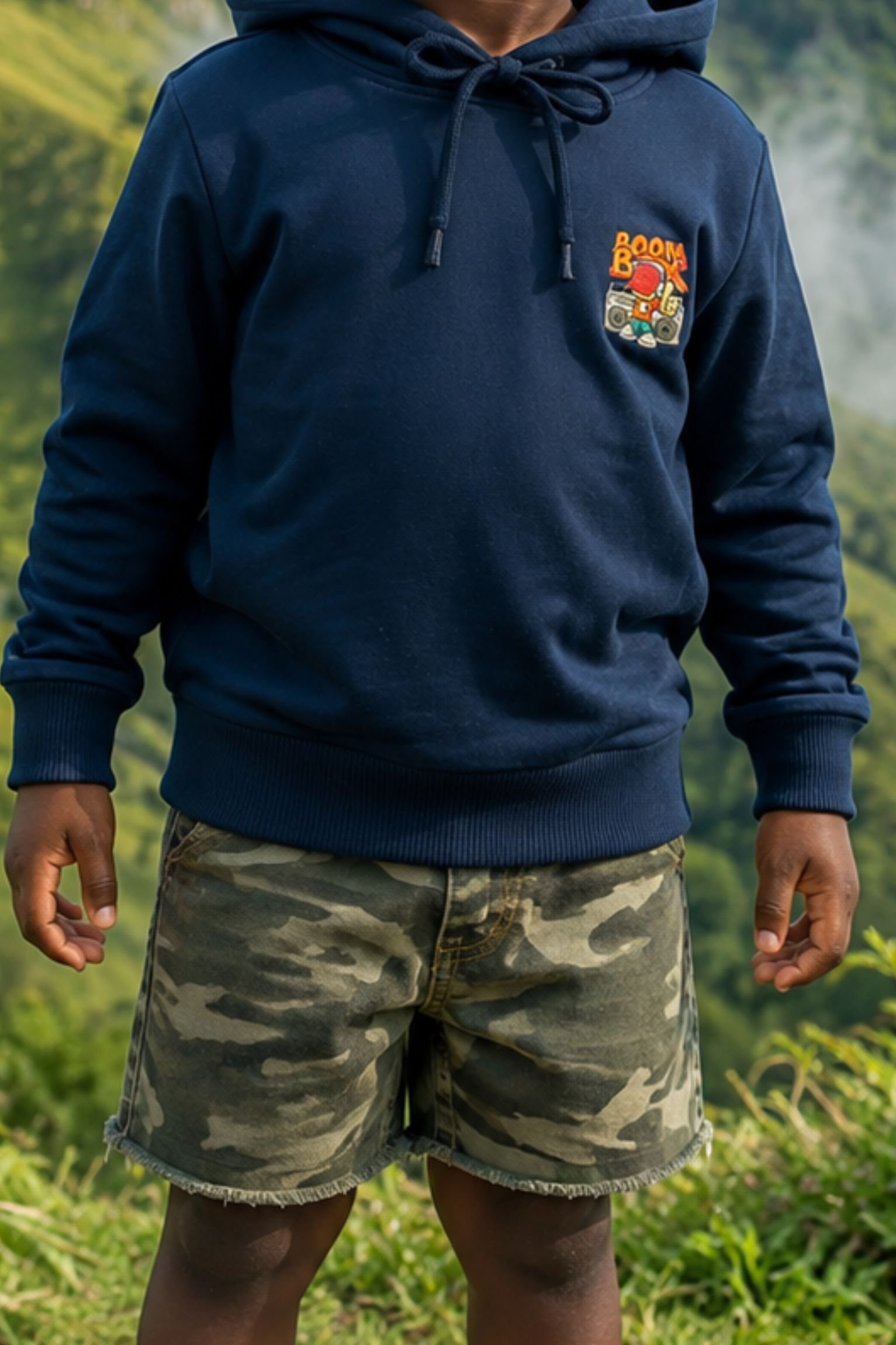 Blue Kids Hoodie - Image 2