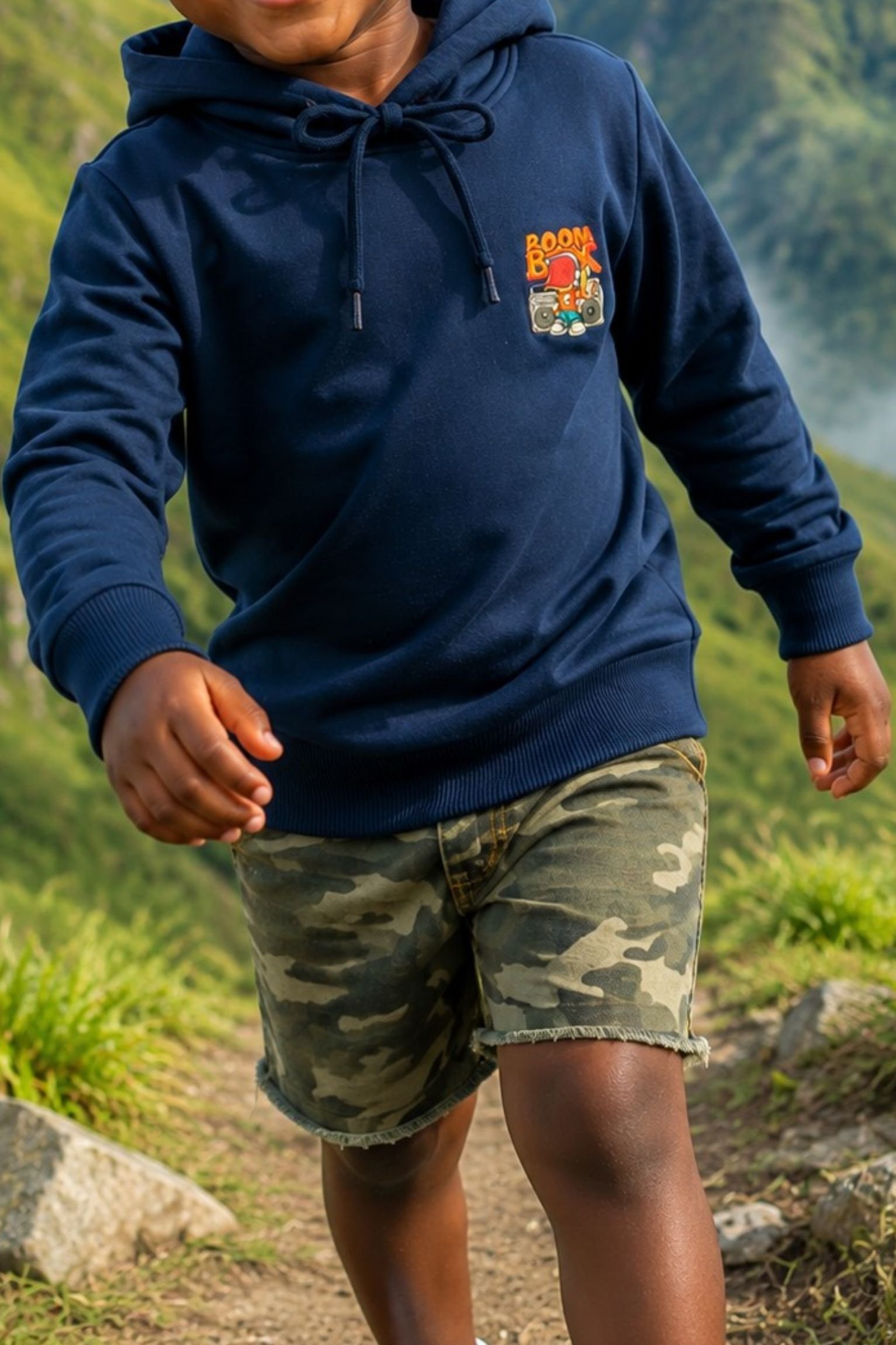 Blue Kids Hoodie - Image 4