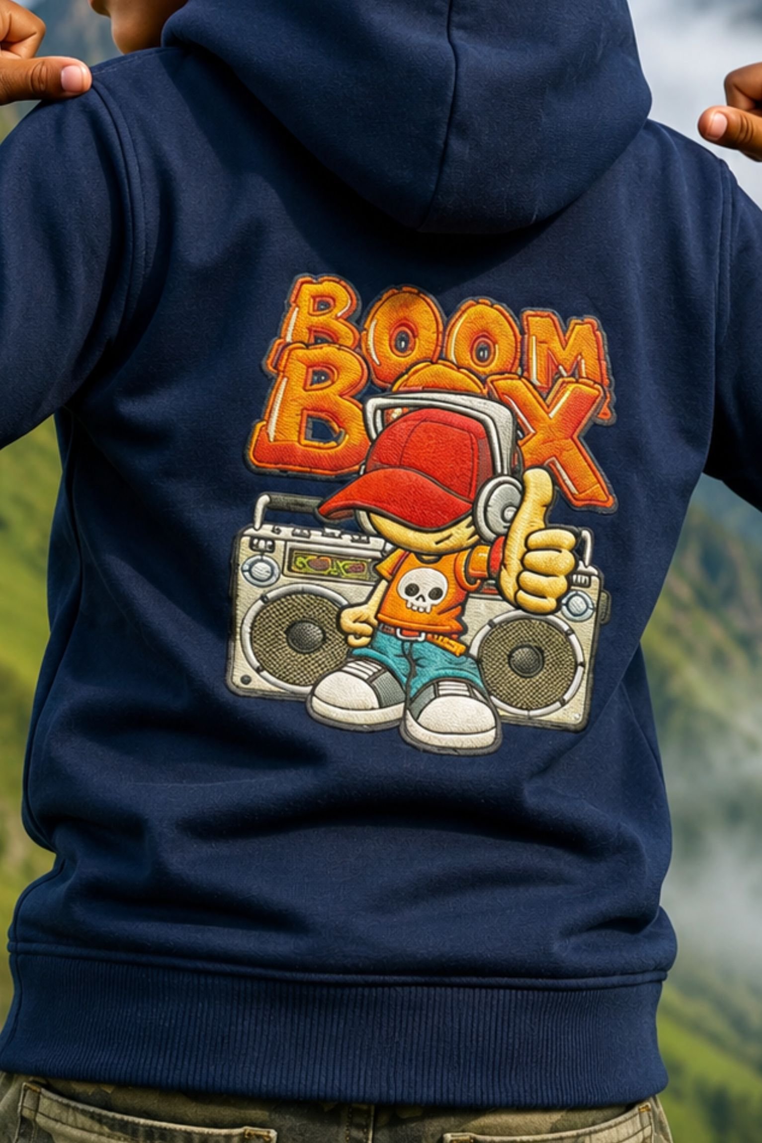 Blue Kids Hoodie - Image 3